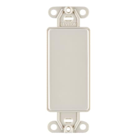 Leviton Leviton Light Almond 1 gang Nylon Blank Wall Plate 1 pk 80414-00T